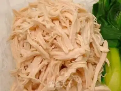 Make Roasted cream chicken silk salad step 3
