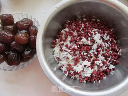 Make Red bean dates step 2