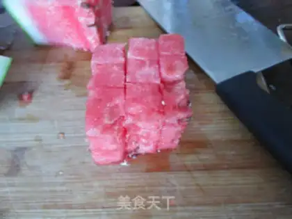 Make Lower the watermelon cheese step 3