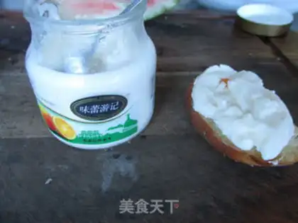 Make Lower the watermelon cheese step 4
