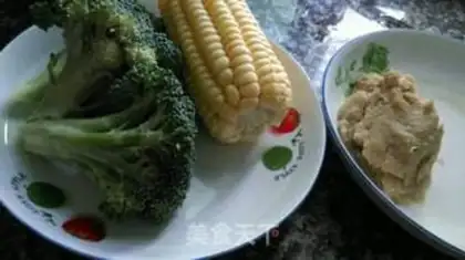 Make Vegetable thin meat congee step 2