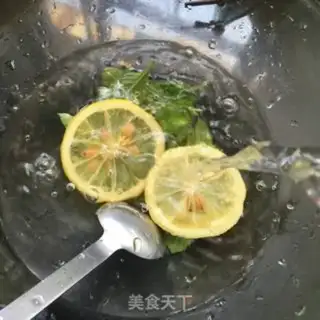 Make Lemon mint ice step 4