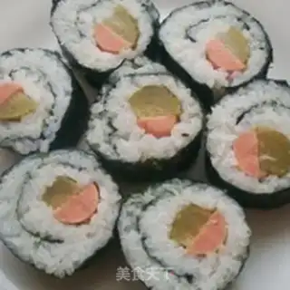 Make Sour cucumber sushi step 6
