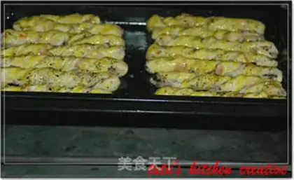 Make Bacon potato sesame cake step 10