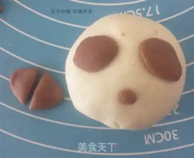 Make Panda, peach, rose bag step 7