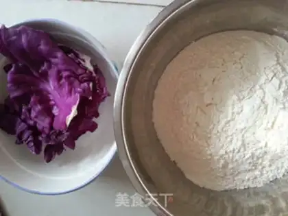 Make The purple blue-handed noodles step 0