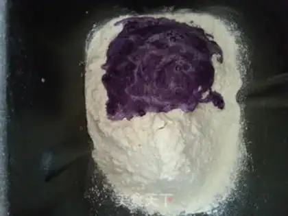 Make The purple blue-handed noodles step 4