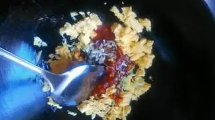 Make Egg sauce step 3