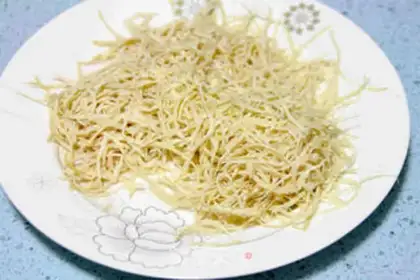 Make Onions with chicken silk step 3