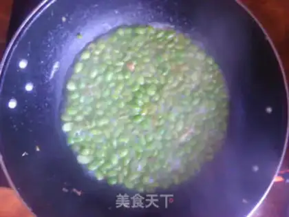 Make Soybeans with fried eggs step 8