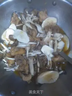 Make Fresh chicks and mushrooms step 4