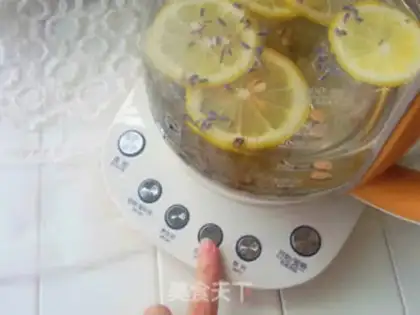 Make Lavender lemon tea step 5