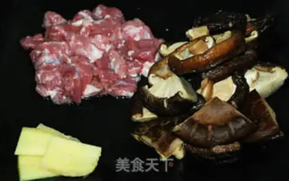 Make Pork mushroom tofu step 2