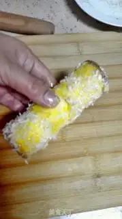 Make Toast and ham cheese rolls step 6