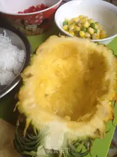 Make Cheese pineapple step 1