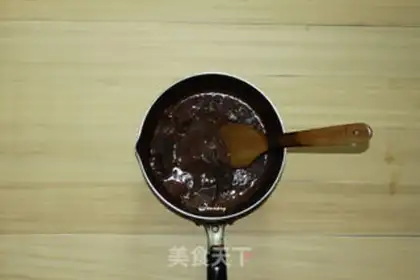 Make Black chocolate ice cream step 1