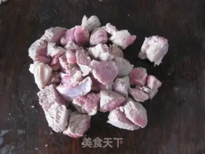 Make Hands on lamb rice step 1