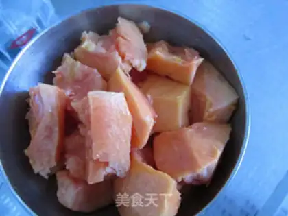 Make Pure papaya juice step 1