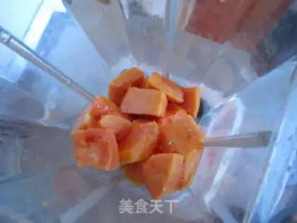 Make Pure papaya juice step 2