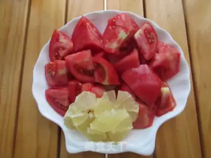 Make Lemon tomato juice step 1
