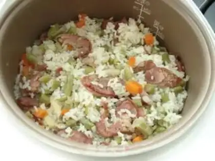 Make Weenie bean bean rice step 9