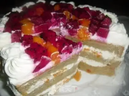 Make Fruit cream cake step 8