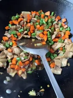 Make Five radish radish bean bean rice step 3