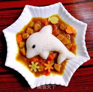 Make Dolphin curry potato chicken step 8