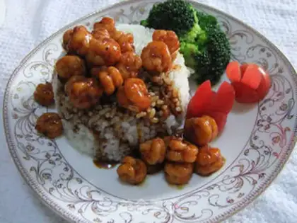 Make Lobster-covered rice step 15