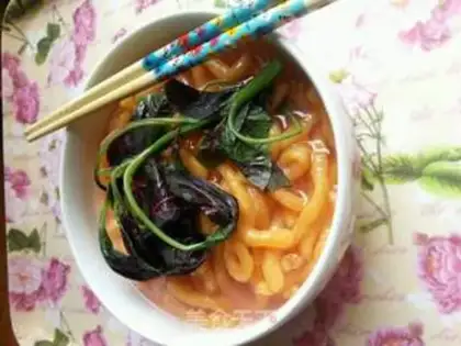 Make Homemade mustard carrot noodles step 3