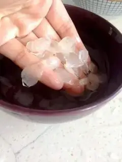 Make Peach and fruit step 1