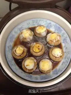 Make Excavated quail eggs step 6