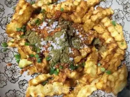 Make Spicy fries step 7