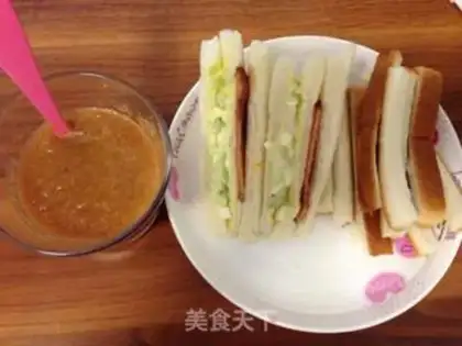 Make A sandwich and energy soup step 10