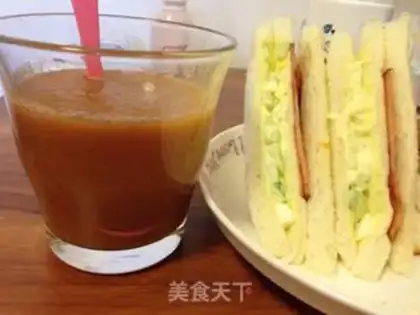 Make A sandwich and energy soup step 11
