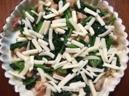 Make Spinach bacon pie step 20