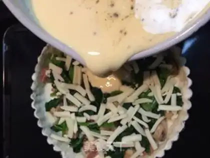 Make Spinach bacon pie step 21
