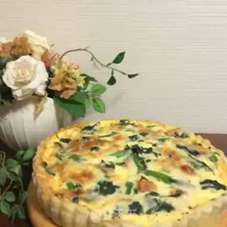 Make Spinach bacon pie step 24