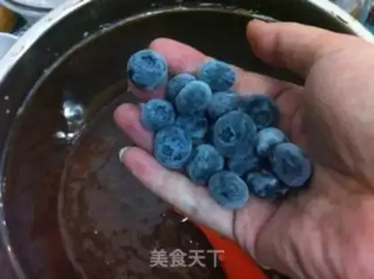Make Blueberry chocolate cake step 9