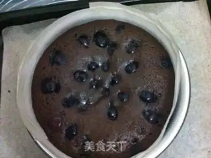Make Blueberry chocolate cake step 13