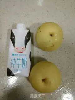 Make Pear milk ice step 0