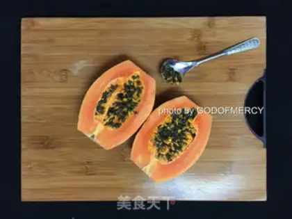 Make papaya carrot juice step 1