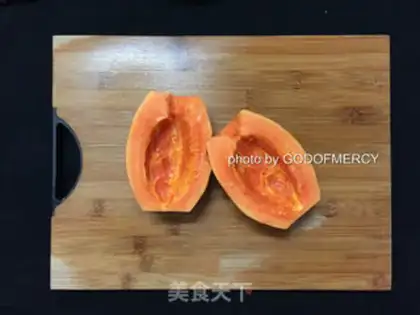 Make papaya carrot juice step 2