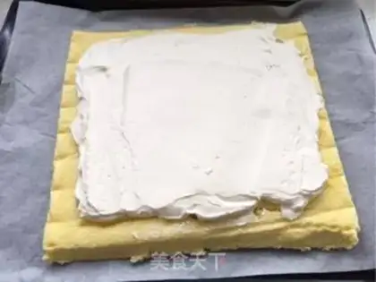 Make Zero failure cake, four rolls step 13