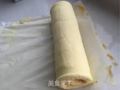 Make Zero failure cake, four rolls step 14