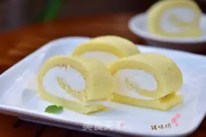 Make Zero failure cake, four rolls step 17
