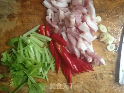 Make Tofu with meat step 1