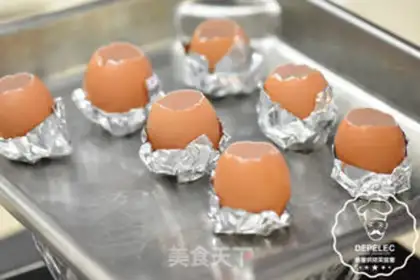 Make Eggshell pudding step 2