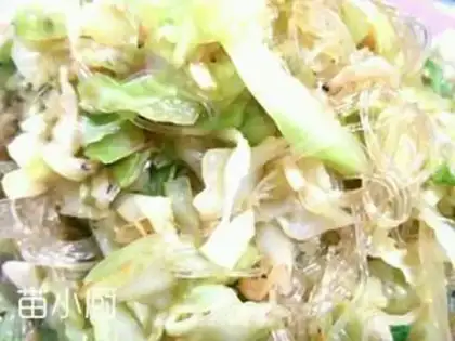 Make Shrimp-covered cabbage fan step 4