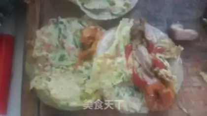 Make Chicken shrimp tail roll step 8